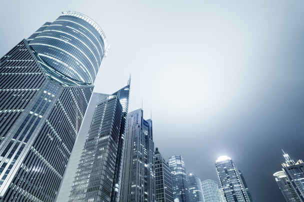 shanghai modern financial buildings skyline - Photo, Image