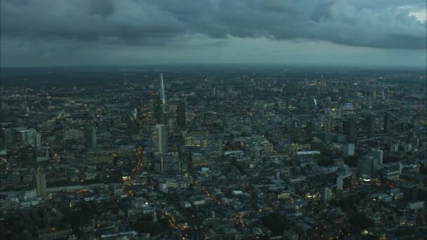  die Scherbe und das Stadtbild Londons - Filmmaterial, Video