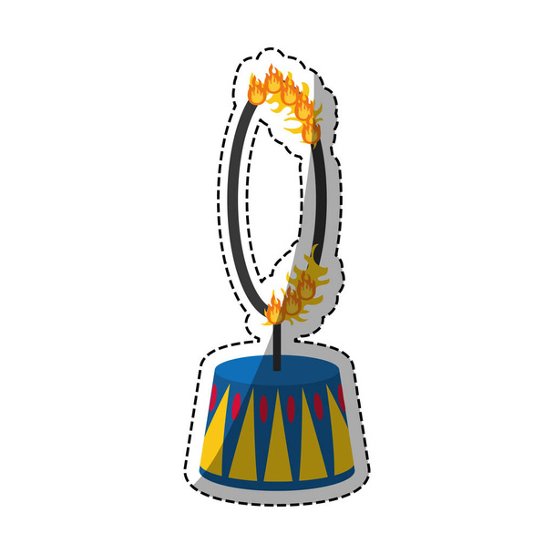 Цирковой обруч
 - Вектор,изображение