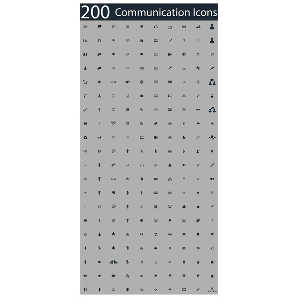 set of 200 communication icons - Photo, Image
