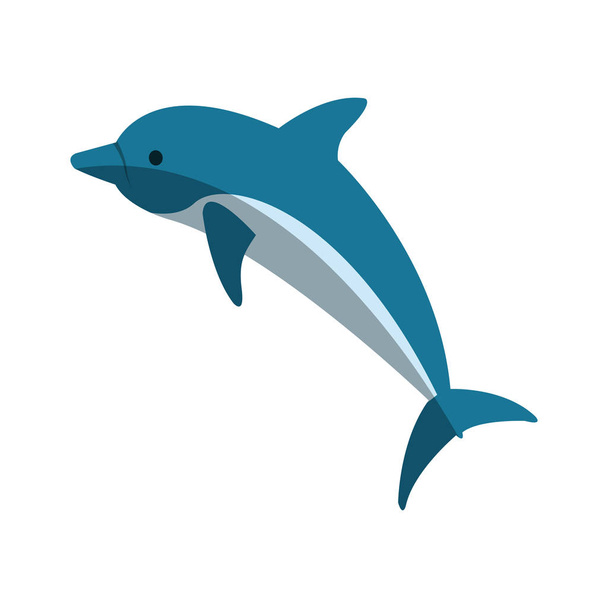 Isolated dolphin design - Vektor, kép