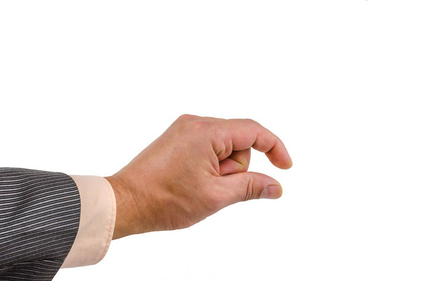 hand, wrist, fingers, thumb, phalange, isolated, background, nail, emotions - Фото, изображение