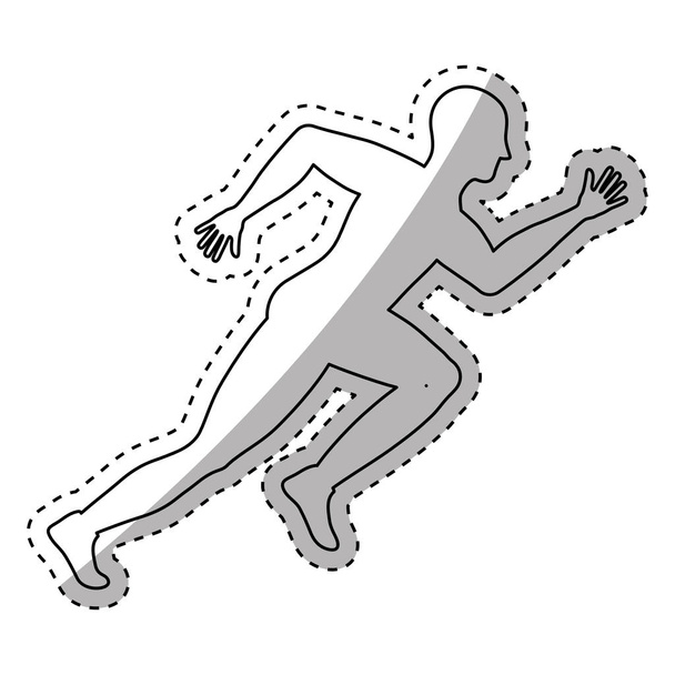 muž běží fitness - Vektor, obrázek