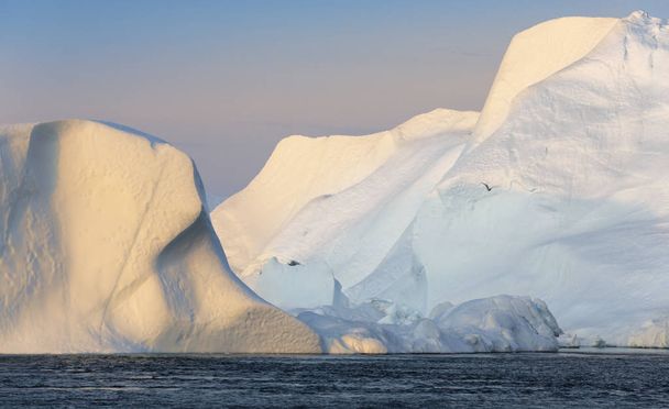  Icebergs of various forms and sizes. - Photo, Image