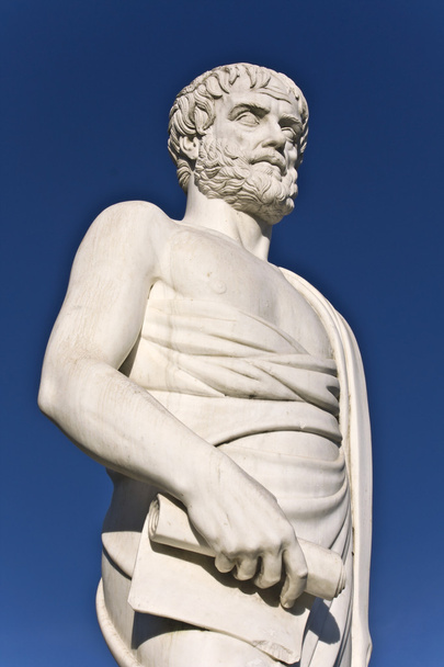 Arisztotelész szobor található, Stageira, Görögország - Fotó, kép