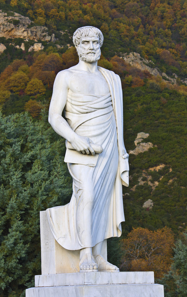 Аристотель статуя розташований в Stageira в Греції - Фото, зображення
