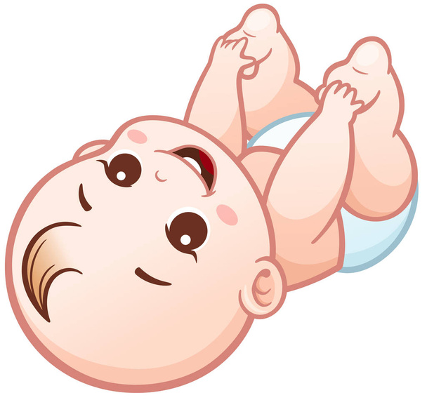 Cartoon Cute Baby - Vektor, Bild