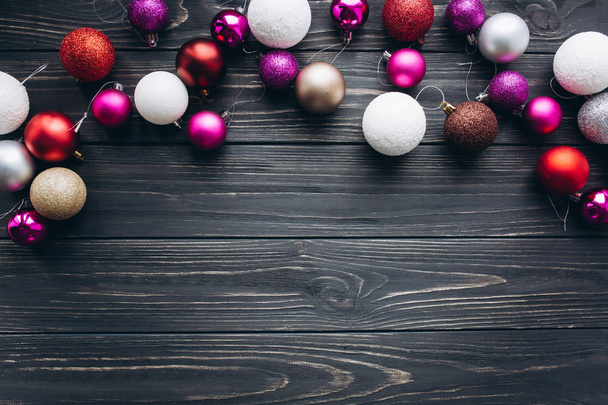 decoratieve kerstballen - Foto, afbeelding