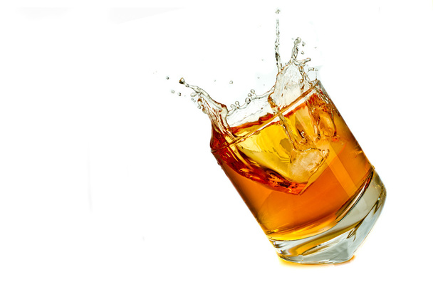 Splash of whiskey - Foto, afbeelding