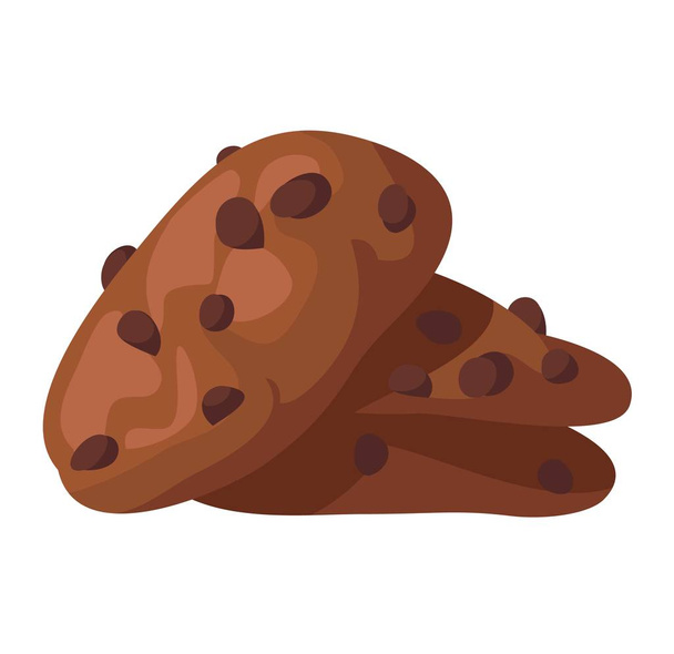 Cookie cake isolated vector. - Vector, Image