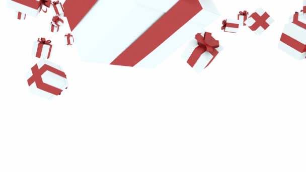 Gift boxes falling  - Záběry, video