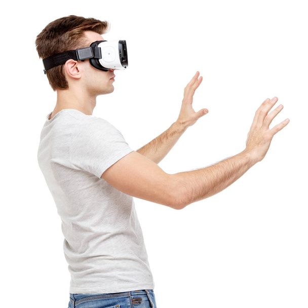 Man with virtual reality goggles - Fotografie, Obrázek