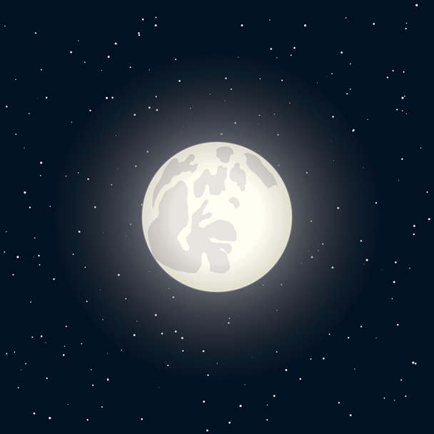 Full moon - Vetor, Imagem