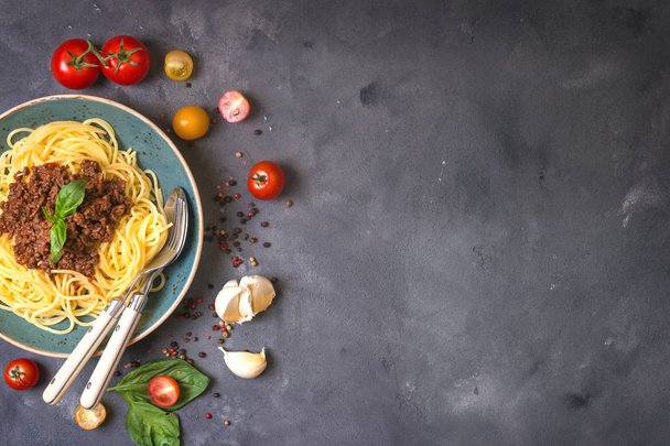 Pasta bolognese food - Фото, изображение
