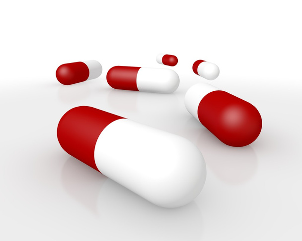 Capsules pharmaceutiques en gros plan
 - Photo, image