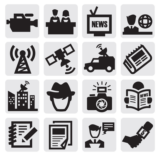 Reporter icons - Vector, Image