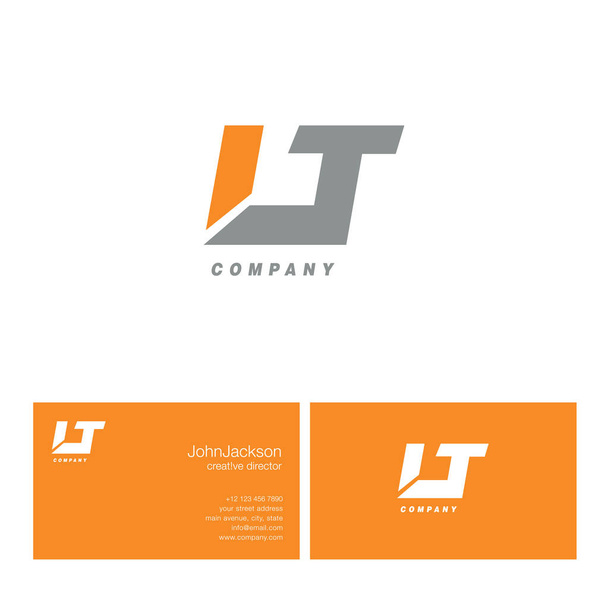 Логотип літери L & T
   - Вектор, зображення