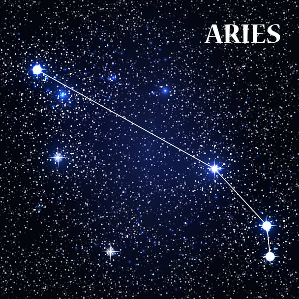 Símbolo Aries signo do zodíaco. Ilustração vetorial
. - Vetor, Imagem