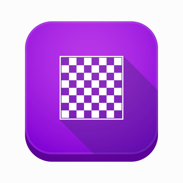 Botão de aplicativo isolado com um tabuleiro de xadrez
 - Vetor, Imagem