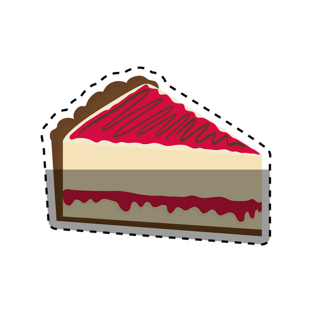 delicious Cake dessert - Vector, Image