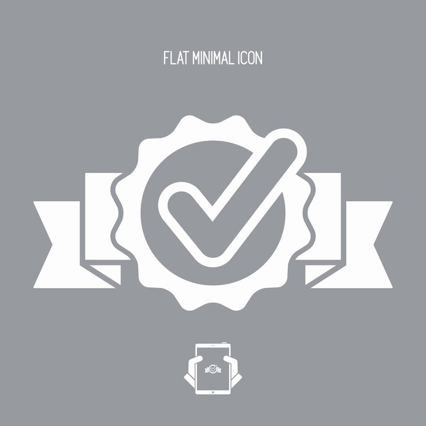 Approval check - Vector flat minimal icon - Vector, Image