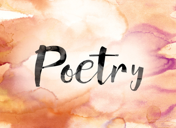 Poesia acquerello colorato e inchiostro Word Art
 - Foto, immagini