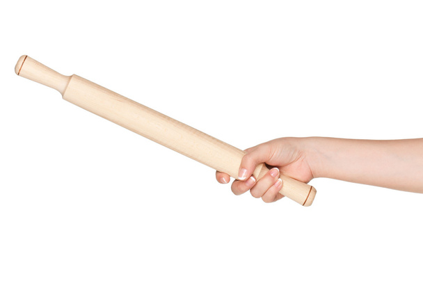 Hand with rolling pin - Foto, Bild