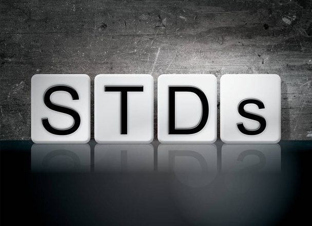 STDs Tiled Letters Concept and Theme - Zdjęcie, obraz