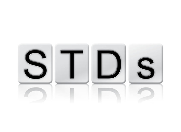 STDs Isolated Tiled Letters Concept and Theme - Foto, Imagem