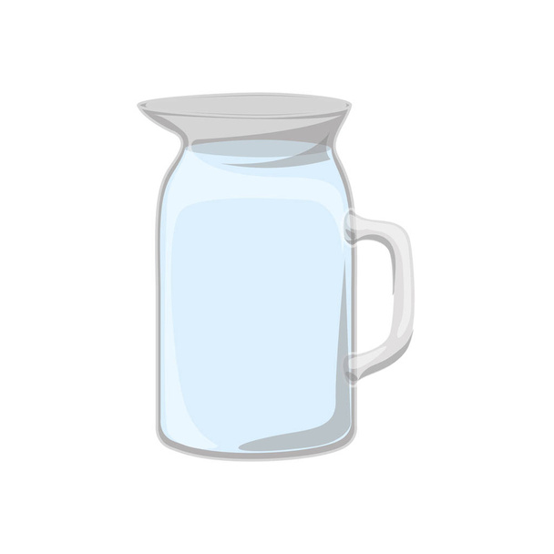 Isolated glass pitcher design - Vector, Image