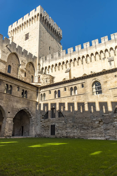 Popes Palace in Avignon, Provence, France. - Photo, Image