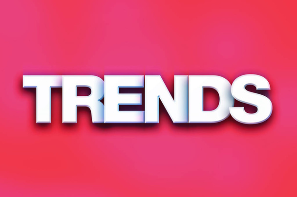 Trends Concept Colorful Word Art - Photo, Image