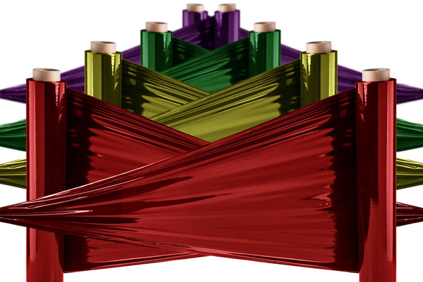 Красочные ленточные рулоны
   - Фото, изображение
