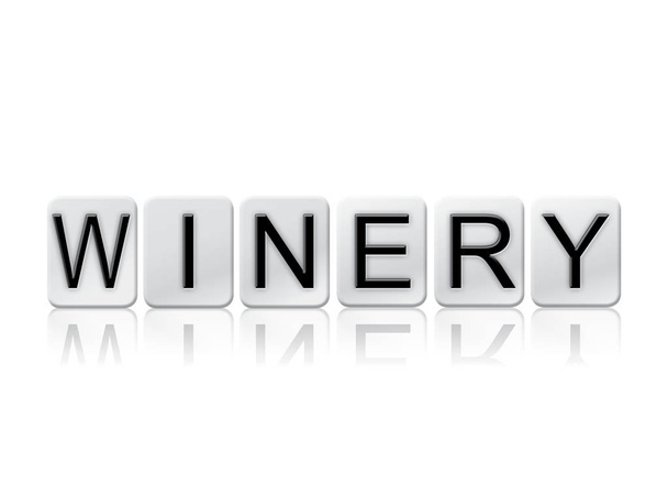 Winery Isolated Tiled Letters Concept and Theme - Photo, Image