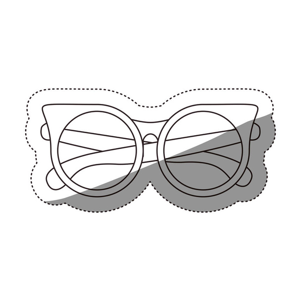 Σχέδιο απομονωμένο μόδας γυαλιά - Διάνυσμα, εικόνα