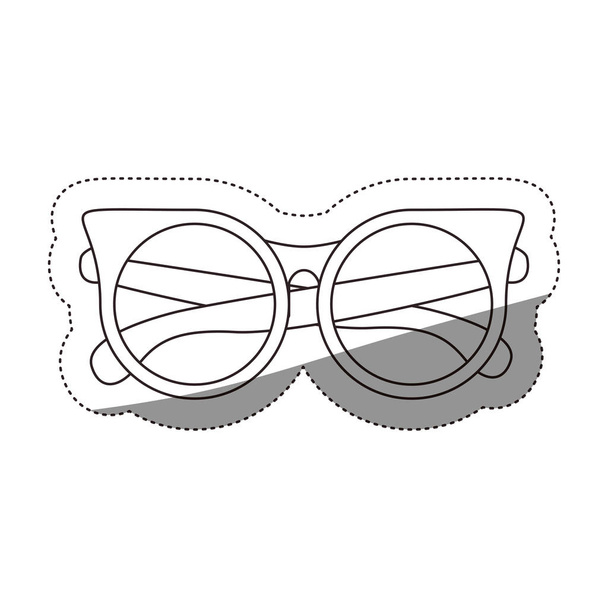 Elszigetelt szemüveg divattervezés - Vektor, kép