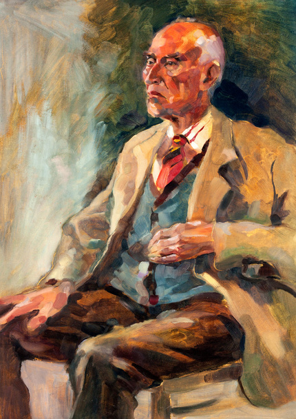 Senior man portret - Foto, afbeelding