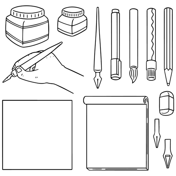 vector set van briefpapier - Vector, afbeelding