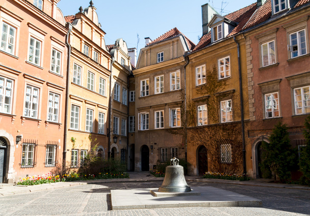 View towards the old town of Warsaw in Poland showing the old cr - Photo, Image