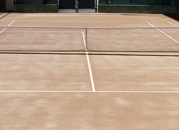Narancssárga teniszpályák - Fotó, kép
