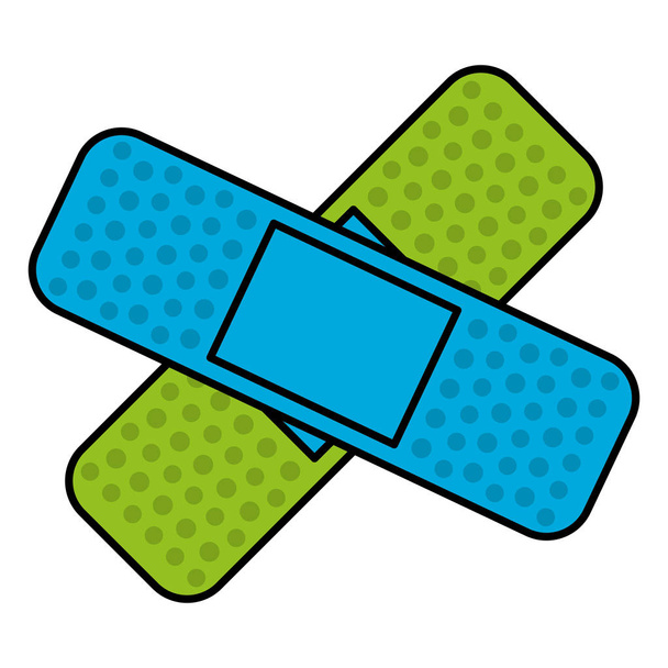 Zelfklevende Bandages pictogram - Vector, afbeelding