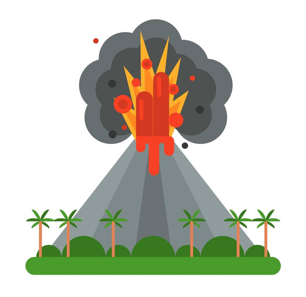 Ilustração do vetor do vulcão
. - Vetor, Imagem
