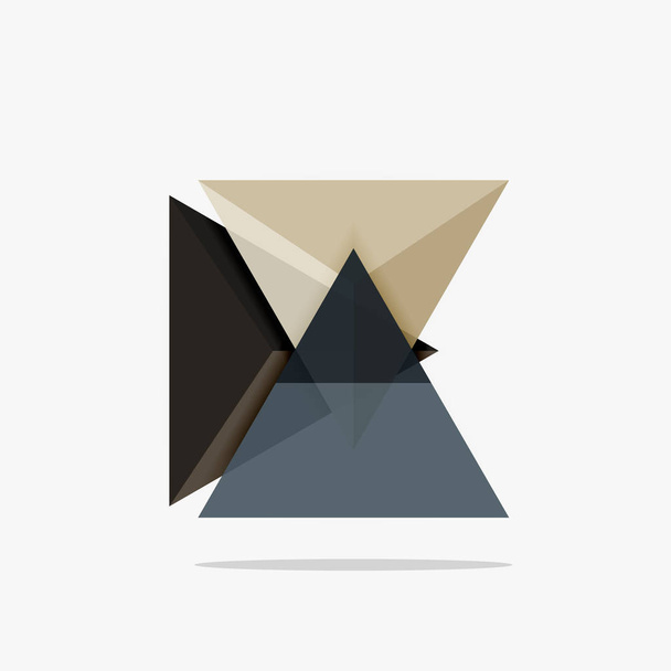 空白の三角形レイアウト ビジネス テンプレート - ベクター画像