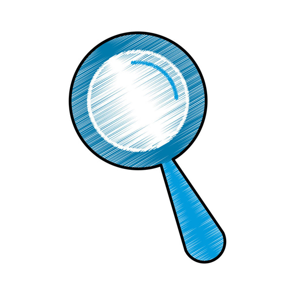 magnifying glass icon image - Vector, Image