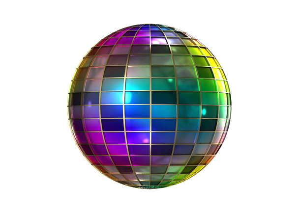 πλήρες χρώμα περίεργο μπάλα disco - Φωτογραφία, εικόνα