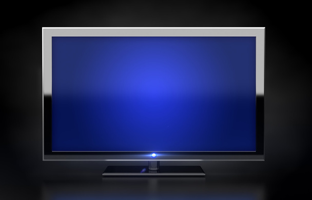 TV plana - vista frontal
 - Foto, Imagem