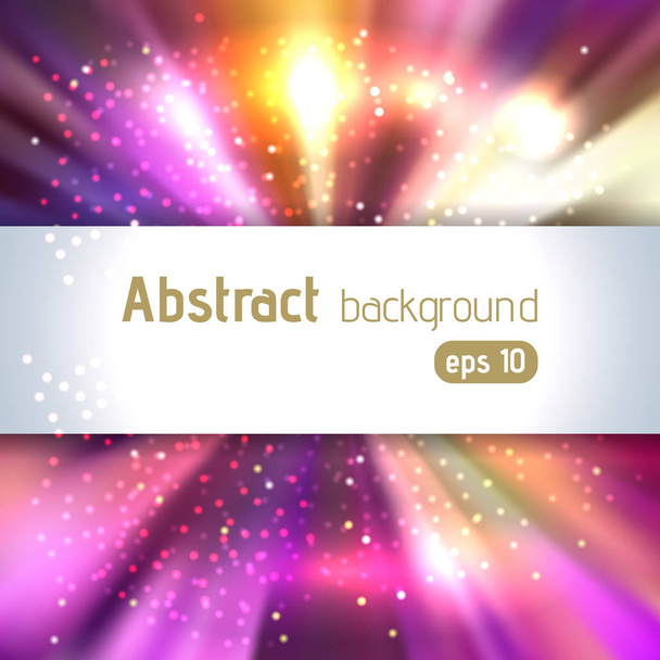 Abstract light background. Magic light with gold burst Stock Vector