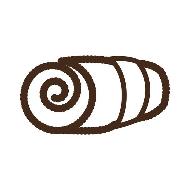 imagen de icono de toalla enrollada
 - Vector, imagen