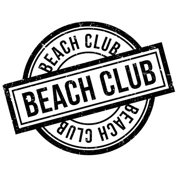 Beach Club rubber stamp - Vektör, Görsel