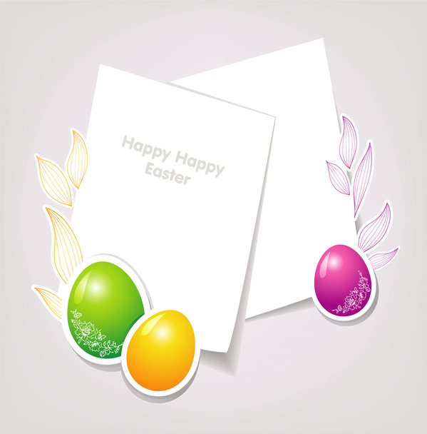 Vector illustration of Easter template - ベクター画像